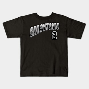 Retro San Antonio Number 2 Kids T-Shirt